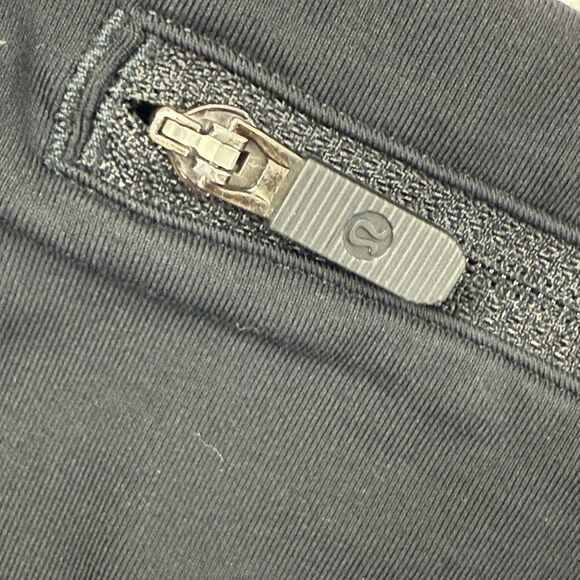 Lululemon Run Times Short II Women Size 6 Black Running Yogo Athletic LW7AKOS - Picture 4 of 11